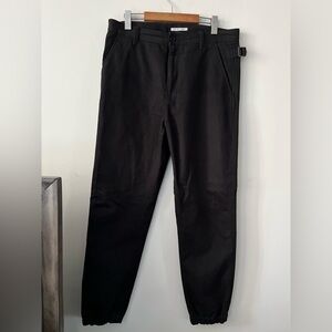 Helmut Lang Black Utility Tapered Trousers